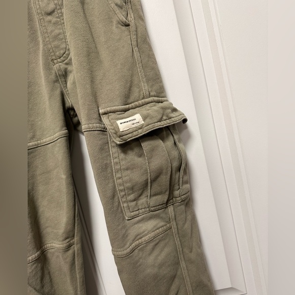 Zara Kids Cargo Pants - Size 7 Green Sweats Joggers - Picture 3 of 5
